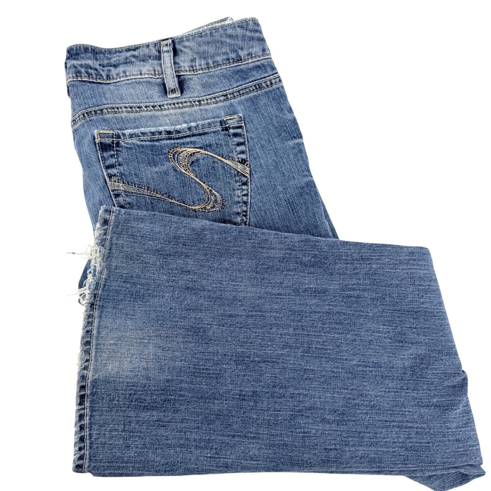 Silver Jeans Frances Bootcut Women W32/L31 Blue Stretch Mid Rise Exc